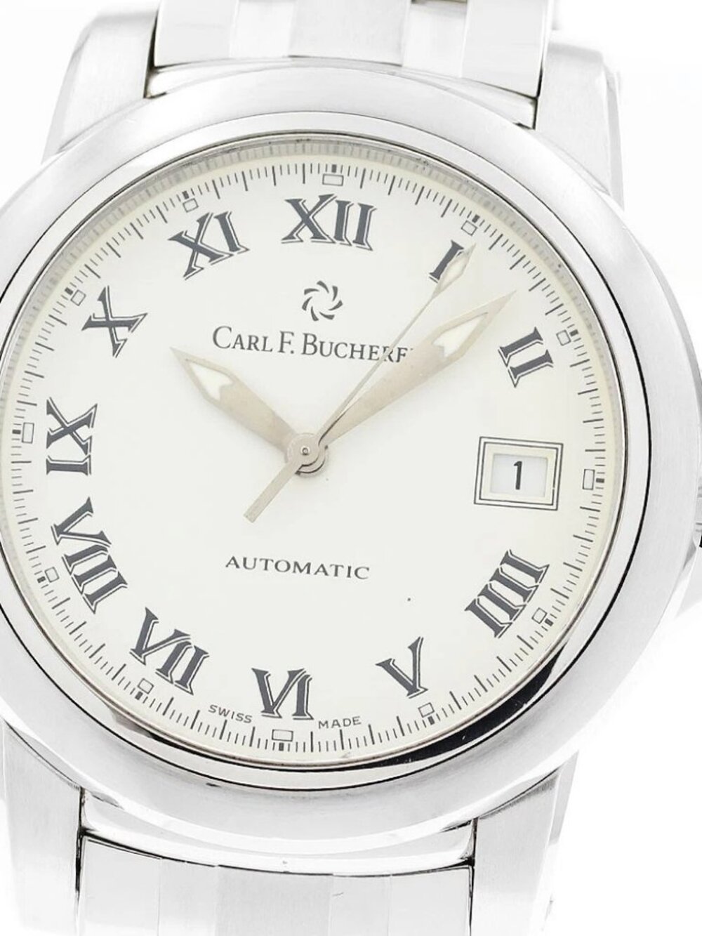 CARL F.BUCHERER Patravi 10617.08 Date white Dial Automatic Men's Watch_909564